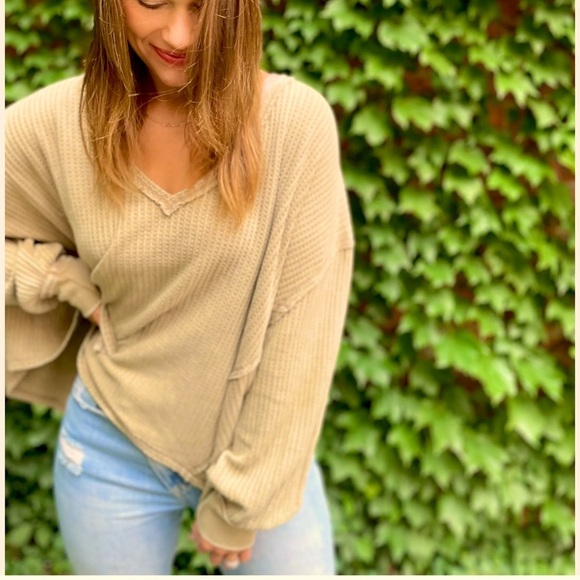 Free People We the Free Coraline Boho Casual Thermal Size Small NWOT - Picture 10 of 14